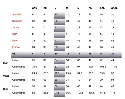 chanel size chart clothing|chanel size conversion chart.